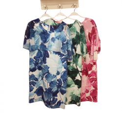 Vestido corto flores