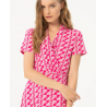 estido Surkana corto elástico estampado Fucsia