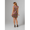 Vestido Lolina cuello pico Floreciendo