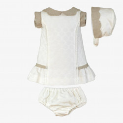 Vestido braguita gorro bebe