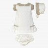 Vestido braguita gorro bebe